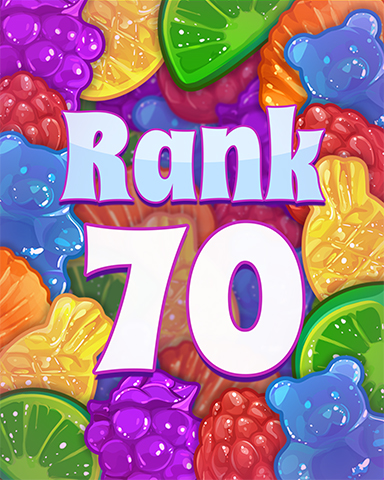 Rank 70 Badge - Sweet Tooth Town Rank 70 Badge - Sweet Tooth Town