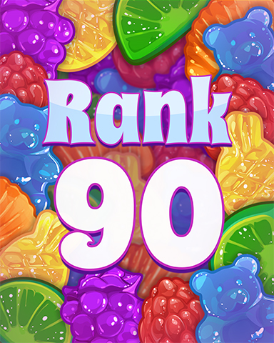 Rank 90 Badge - Sweet Tooth Town Rank 90 Badge - Sweet Tooth Town