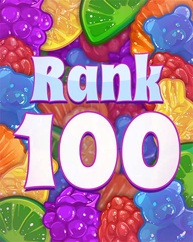 Rank 100 Badge - Sweet Tooth Town Rank 100 Badge - Sweet Tooth Town