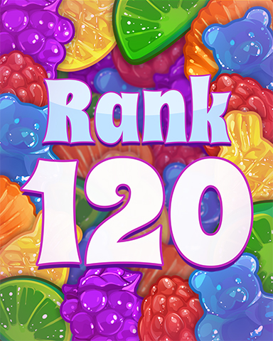 Rank 120 Badge - Sweet Tooth Town Rank 120 Badge - Sweet Tooth Town