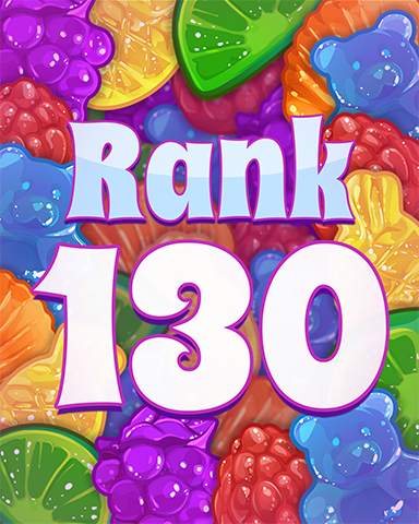 Rank 130 Badge - Sweet Tooth Town Rank 130 Badge - Sweet Tooth Town