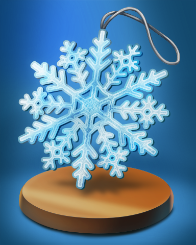 Snow Flake Badge - Poppit!™ HD Snow Flake Badge - Poppit!™ HD