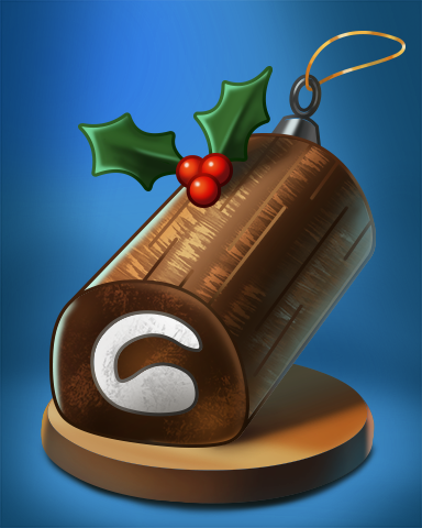 Yule Log Badge - Stack'em HD Yule Log Badge - Stack'em HD