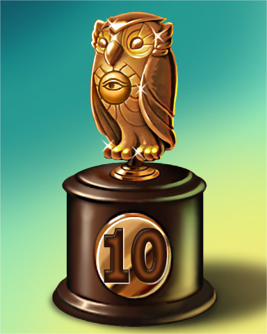 Owl Run Lap 10 Badge - Tri-Peaks Solitaire HD Owl Run Lap 10 Badge - Tri-Peaks Solitaire HD