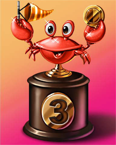 Crab Cup Lap 3 Badge - Claire Hart: Secret In The Shadows Crab Cup Lap 3 Badge - Claire Hart: Secret In The Shadows