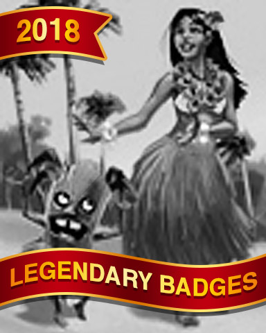 Beauty And The Tiki Badge - Mahjong Garden Beauty And The Tiki Badge - Mahjong Garden