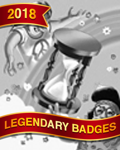 Time Flying By Badge - Spades Time Flying By Badge - Spades