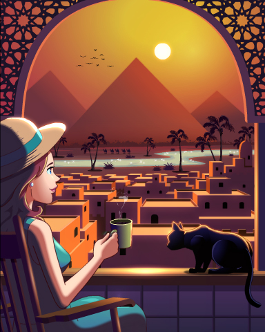 Giza Sunset Badge - Phlinx II Giza Sunset Badge - Phlinx II