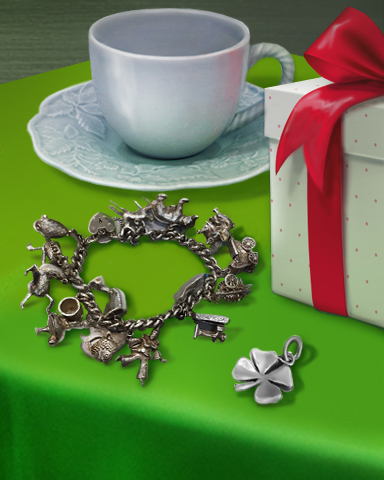 Shamrock Charm Badge - Claire Hart: Secret In The Shadows Shamrock Charm Badge - Claire Hart: Secret In The Shadows