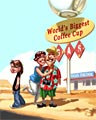World's Biggest Coffee Cup Badge - Dice City Roller World's Biggest Coffee Cup Badge - Dice City Roller