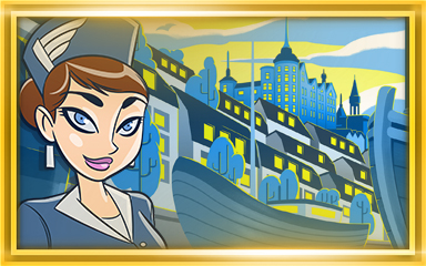 Stockholm Extended Stay Coach Badge - Jet Set Solitaire Stockholm Extended Stay Coach Badge - Jet Set Solitaire
