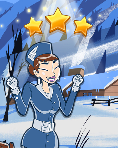 Winter Wonderland World Class Badge - Jet Set Solitaire Winter Wonderland World Class Badge - Jet Set Solitaire