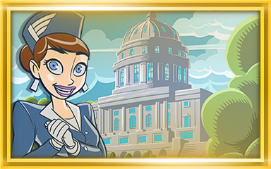 Washington DC Extended Stay Coach Badge - Jet Set Solitaire Washington DC Extended Stay Coach Badge - Jet Set Solitaire