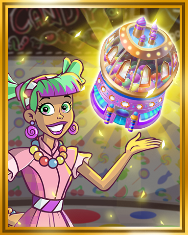 Gold Candy Shop Badge - Sweet Tooth Town Gold Candy Shop Badge - Sweet Tooth Town