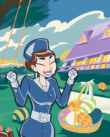 Easter Experience Coach Badge - Jet Set Solitaire Easter Experience Coach Badge - Jet Set Solitaire