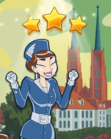 Wroclaw World Class Badge - Jet Set Solitaire Wroclaw World Class Badge - Jet Set Solitaire