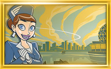 Vancouver Extended Stay Coach Badge - Jet Set Solitaire Vancouver Extended Stay Coach Badge - Jet Set Solitaire