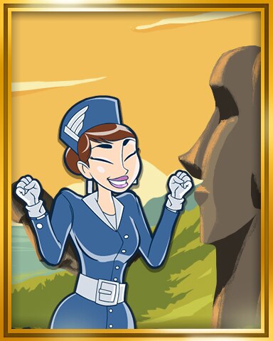 Easter Islands Extended Stay Coach Badge - Jet Set Solitaire Easter Islands Extended Stay Coach Badge - Jet Set Solitaire