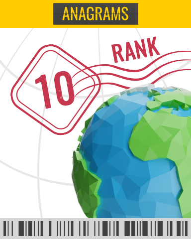 Rank 10 Badge - Anagrams Rank 10 Badge - Anagrams
