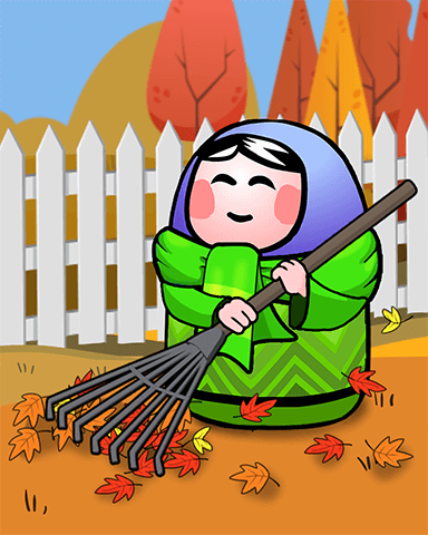 Leaf Fall Badge - Trizzle Leaf Fall Badge - Trizzle