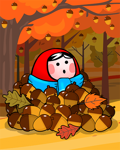 Too Many Acorns Badge - Trizzle Too Many Acorns Badge - Trizzle