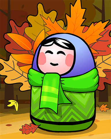 Autumn Crown Badge - Trizzle Autumn Crown Badge - Trizzle