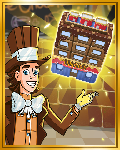 Gold Chocolate Shop Badge - Sweet Tooth Town Gold Chocolate Shop Badge - Sweet Tooth Town