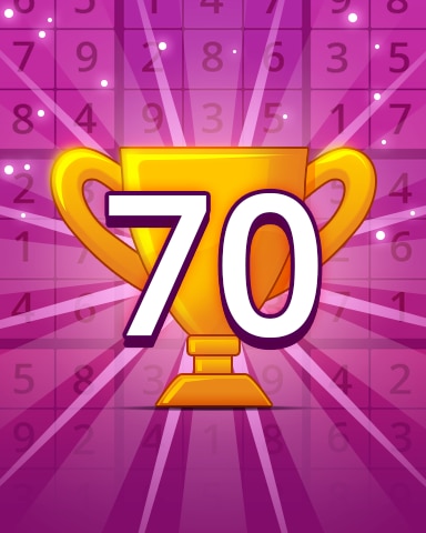 Rank 70 Badge - Pogo Daily Sudoku Rank 70 Badge - Pogo Daily Sudoku