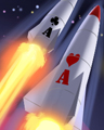 Pocket Rockets Badge - Texas Hold'em Poker Pocket Rockets Badge - Texas Hold'em Poker