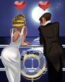 Love Boat Badge - Perfect Pair Solitaire Love Boat Badge - Perfect Pair Solitaire