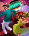 Hoppin' Around Badge - Sock Hop Slots Hoppin' Around Badge - Sock Hop Slots