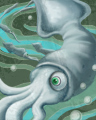 Squid Swarm Badge - Boardwalk Sea Ball Squid Swarm Badge - Boardwalk Sea Ball