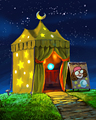 Gypsy Tent Badge - Fortune Bingo Gypsy Tent Badge - Fortune Bingo