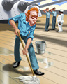 Swab The Deck Badge - BATTLESHIP Swab The Deck Badge - BATTLESHIP