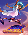 Geese Crossing Badge - Ali Baba Slots Geese Crossing Badge - Ali Baba Slots