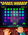 Spades Invader Badge (Easy) - Spades HD Spades Invader Badge (Easy) - Spades HD