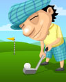 Faux Rabbit's Foot Badge - Golf Solitaire Faux Rabbit's Foot Badge - Golf Solitaire