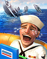 Sink Sank Sunk Badge - BATTLESHIP Sink Sank Sunk Badge - BATTLESHIP