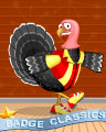 Turkey Roll Badge - Pogo™ Bowl Turkey Roll Badge - Pogo™ Bowl