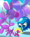 Shrinking Violet Badge - Balloon Bounce Shrinking Violet Badge - Balloon Bounce
