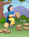 Bingo For 7 Badge - Bingo Luau Bingo For 7 Badge - Bingo Luau