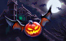Pumpkin Bat Badge - Spooky Slots! Pumpkin Bat Badge - Spooky Slots!