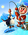 Re-bait Badge - Penguin Blocks Re-bait Badge - Penguin Blocks