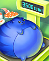 Big Eater Badge - Sushi Cat 2 Big Eater Badge - Sushi Cat 2