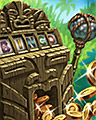 Lucky Tiki Badge - Bingo Luau Lucky Tiki Badge - Bingo Luau