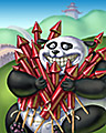 Rocket Bear Badge - Panda Pai Gow Poker Rocket Bear Badge - Panda Pai Gow Poker