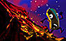 Molten Lava Badge - Bingo Luau Molten Lava Badge - Bingo Luau