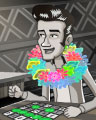 Bingo Lei Badge - Bingo Luau