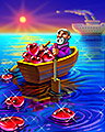 Lotta Heart Badge - Perfect Pair Solitaire Lotta Heart Badge - Perfect Pair Solitaire