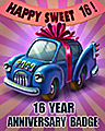Pogo 16 Year Anniversary Badge Pogo 16 Year Anniversary Badge